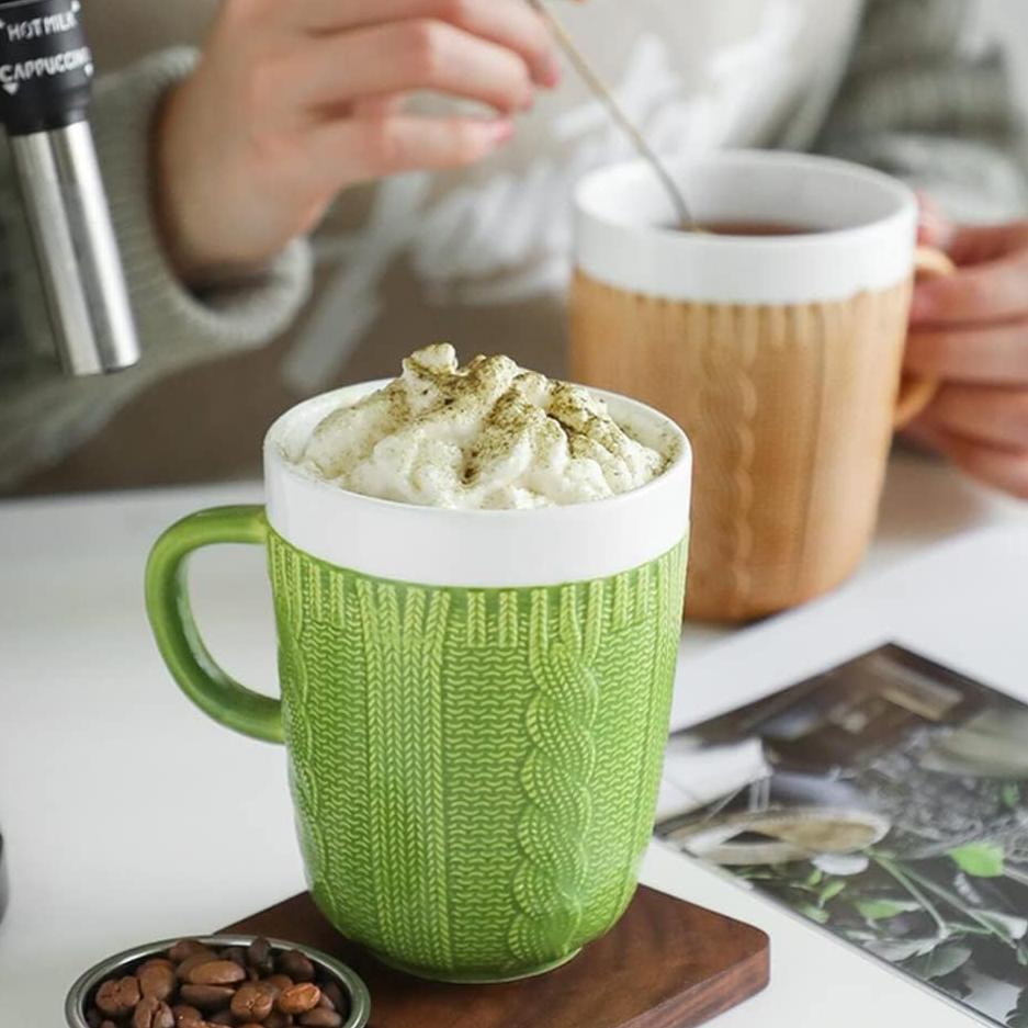 Wool Woven Ceramic Mug