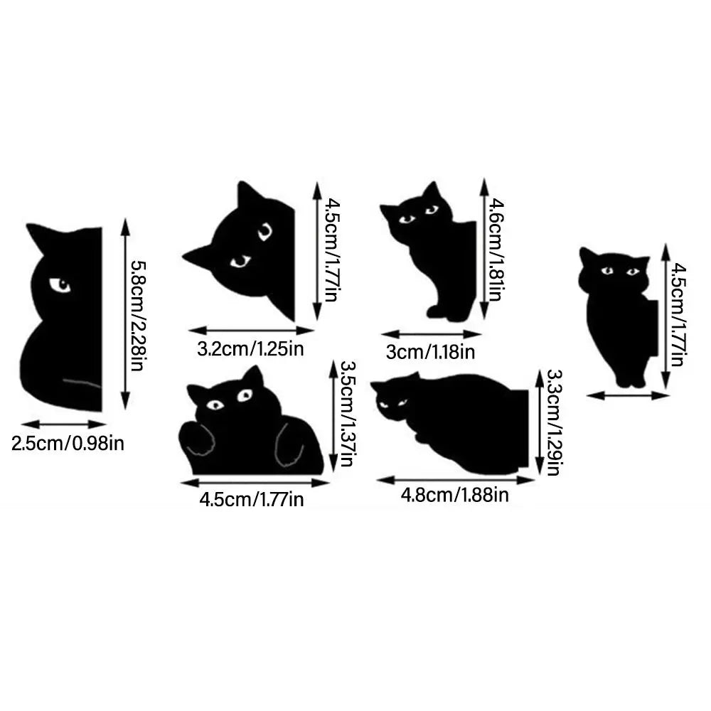 Black Cat Magnetic Bookmark