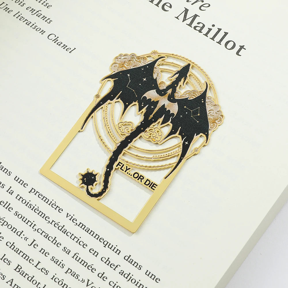 Fourth Wing Metal Bookmark