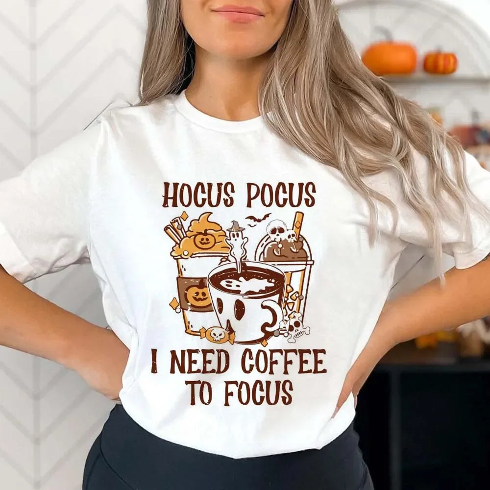 Hocus Pocus I Need Coffee To Focus T-Shirt