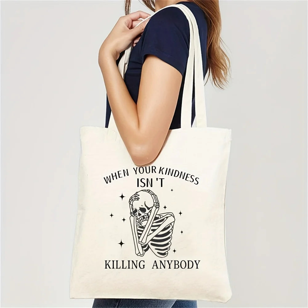 Skeleton Laptop Tote Bag