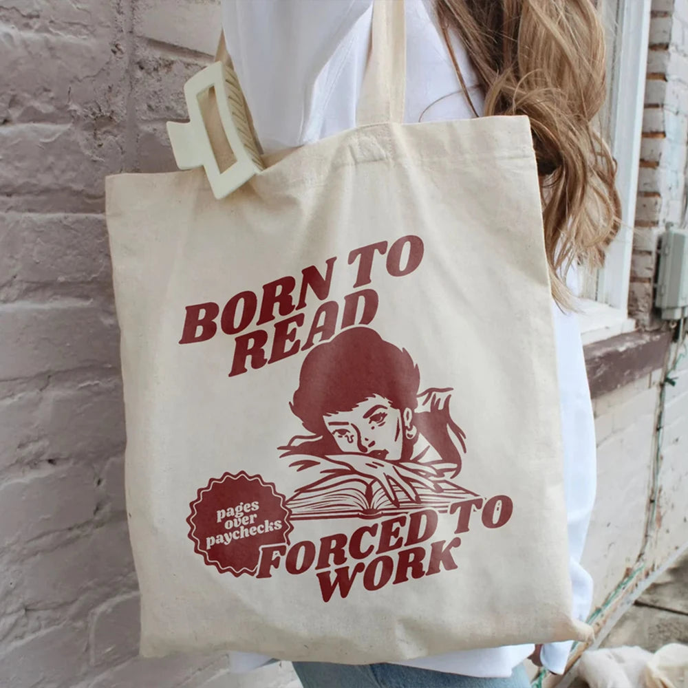 Born To Read Bookish Tote Bag