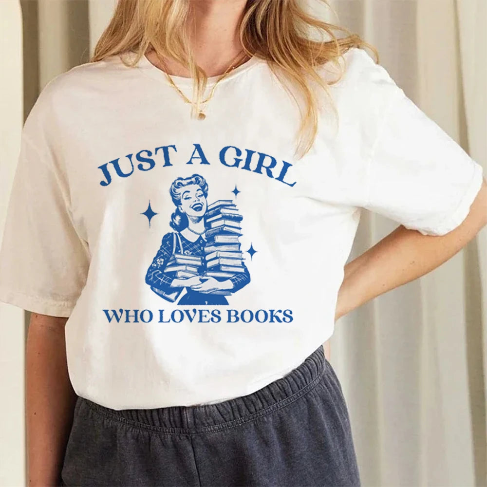 Just a Girl Who Loves Books T Shirt