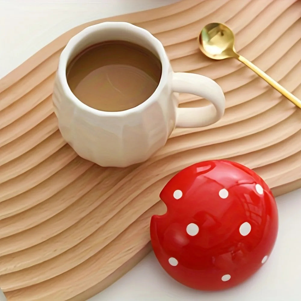 Mushroom Mug with Lid