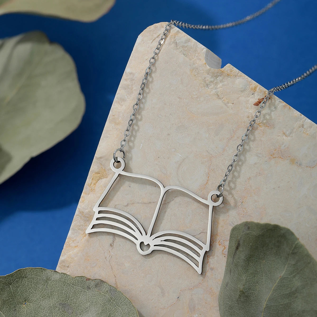 Minimalist Books Necklace