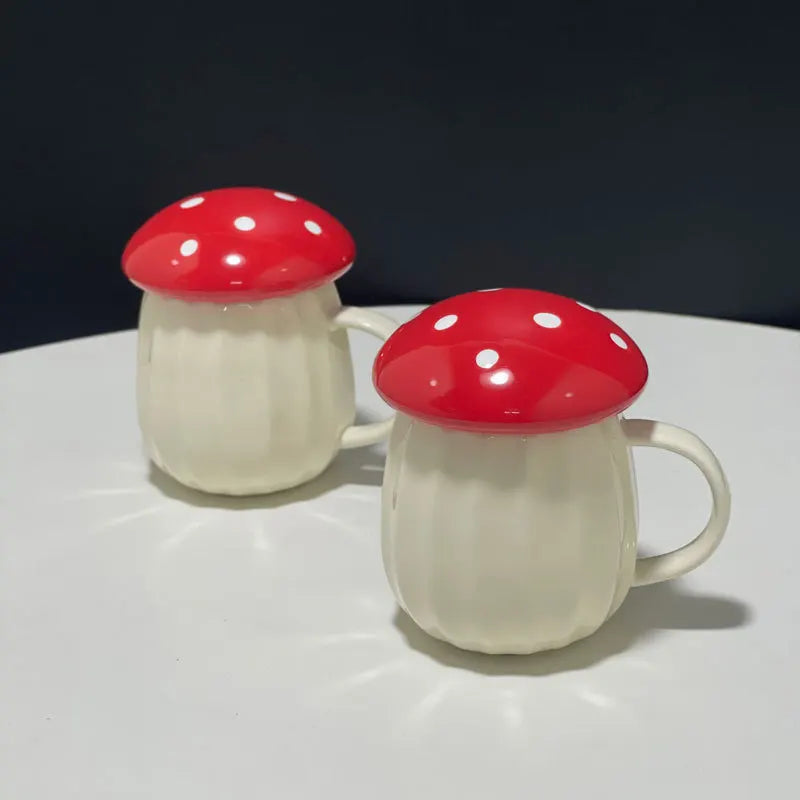 Mushroom Mug with Lid