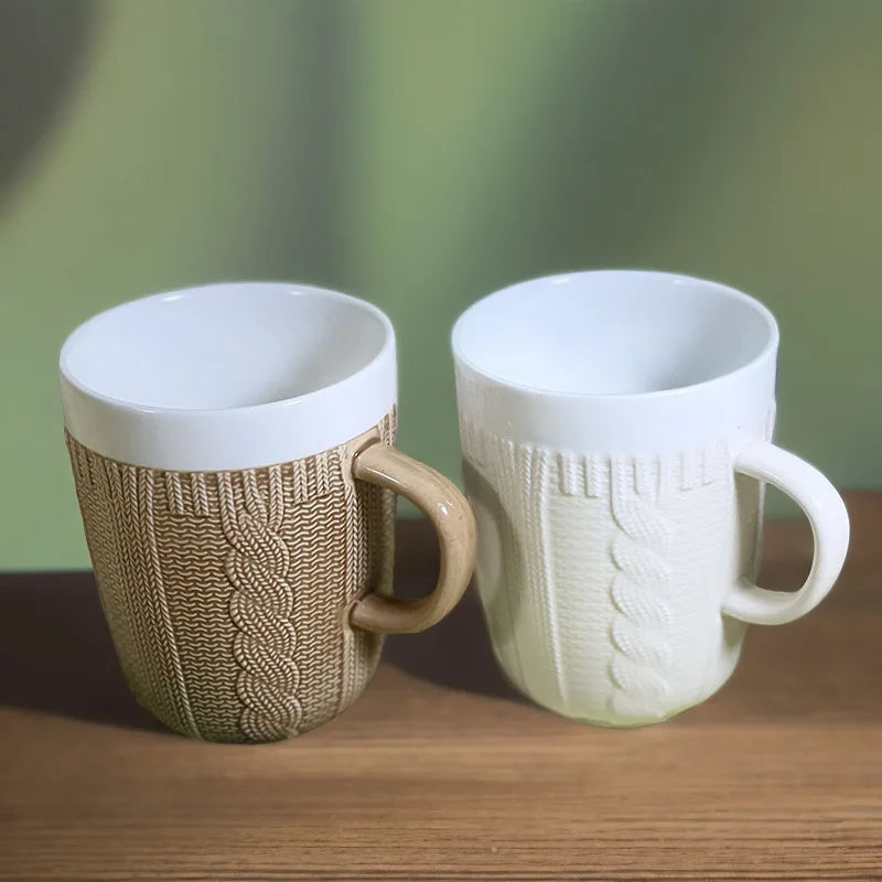 Wool Woven Ceramic Mug