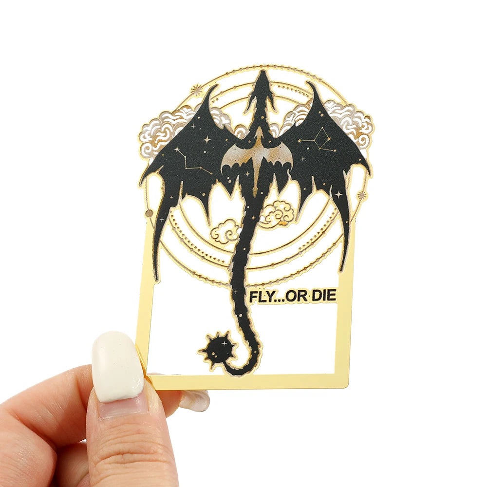 Fourth Wing Metal Bookmark