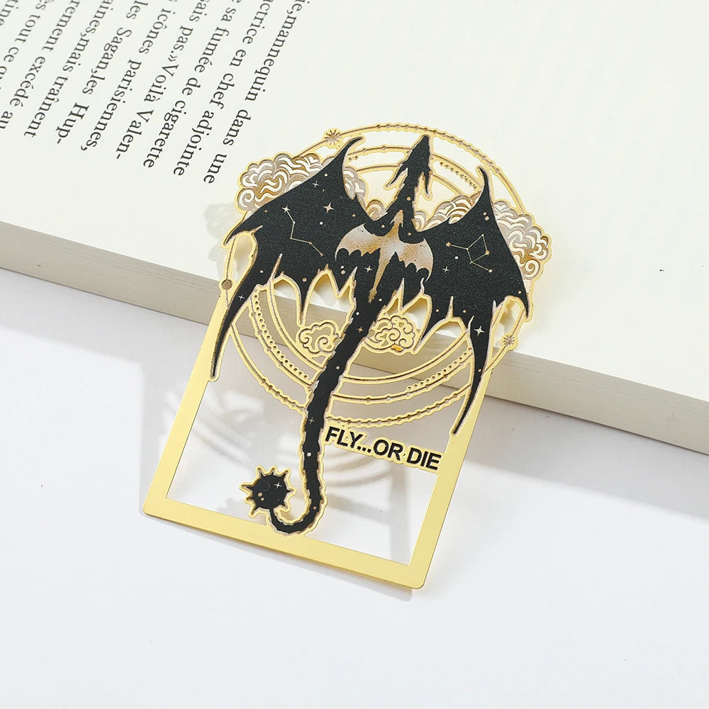 Fourth Wing Metal Bookmark