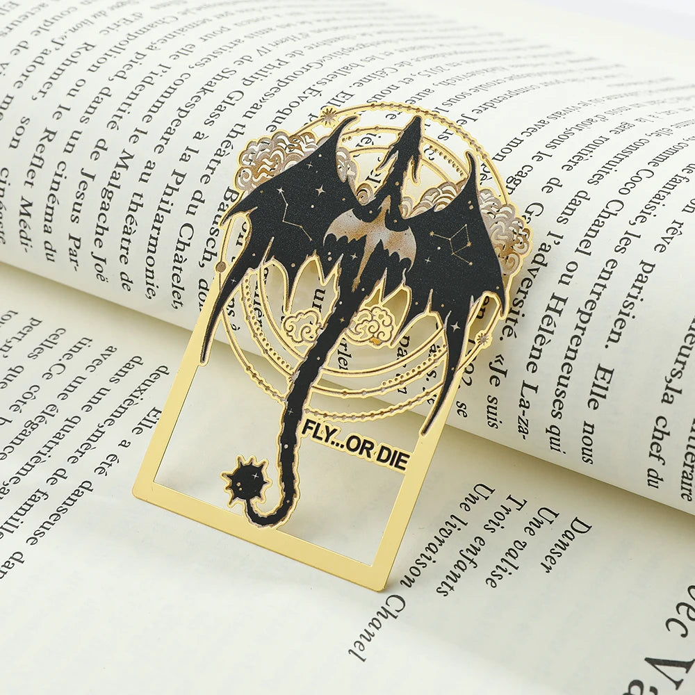 Fourth Wing Metal Bookmark