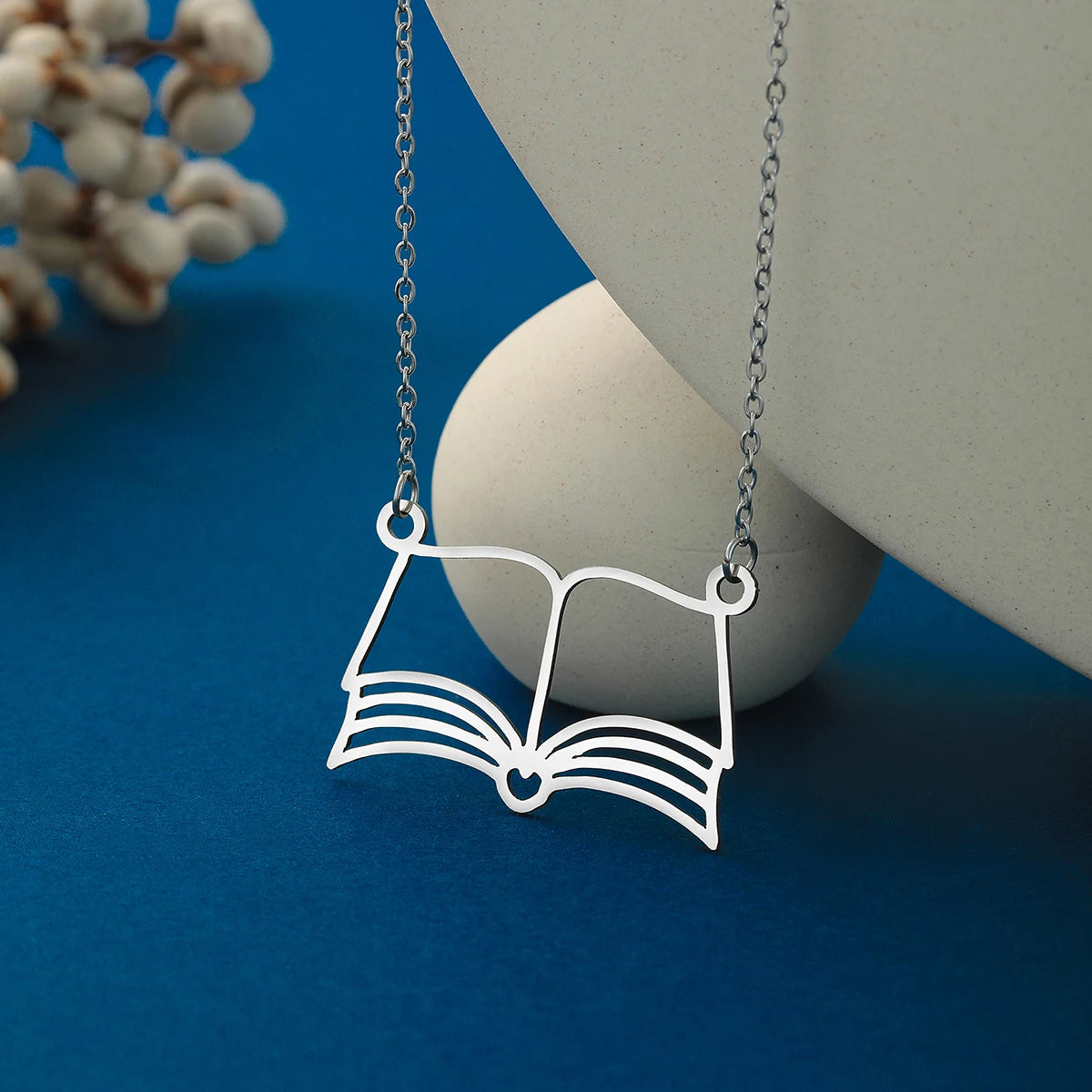 Minimalist Books Necklace