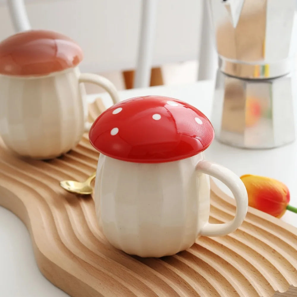 Mushroom Mug with Lid